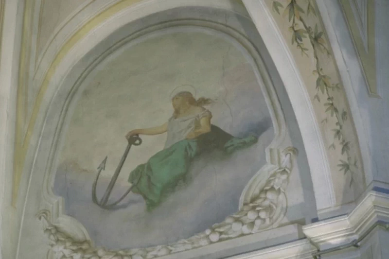 Pietro - Dipinto murale dell'allegoria della Speranza
